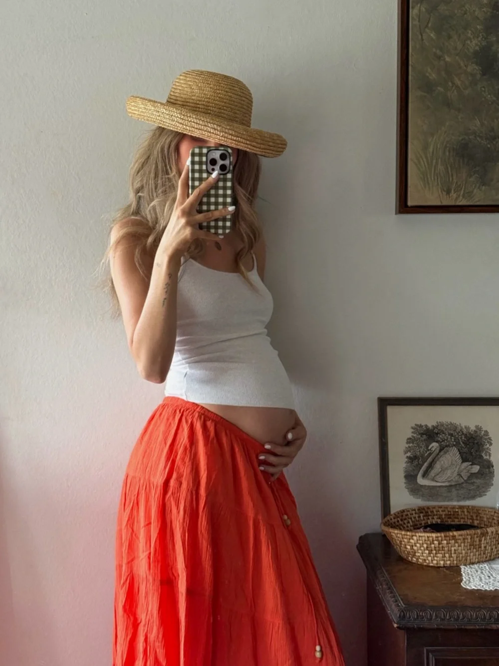vintage straw hat - Picture 3 of 4